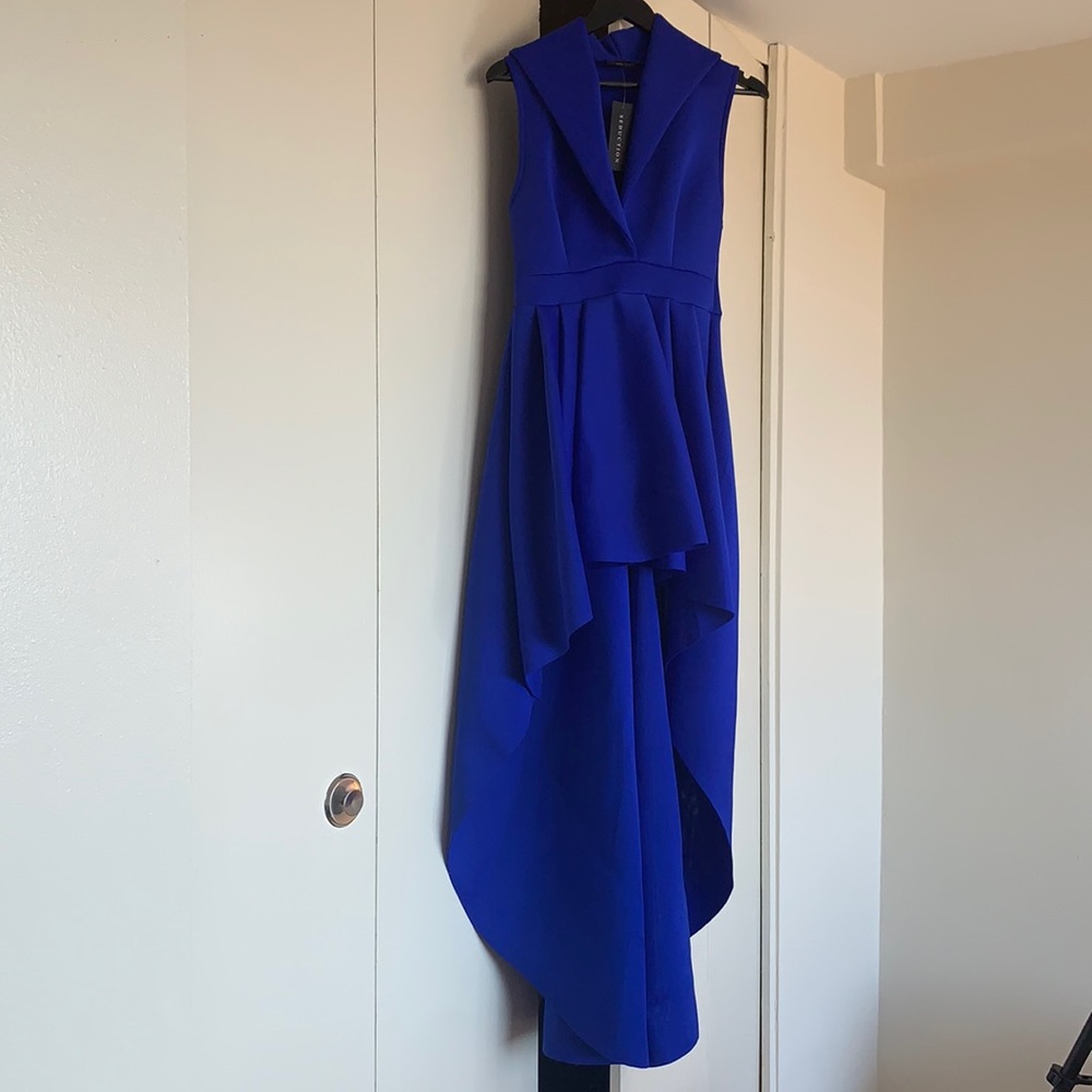 Seduction Royal Blue Medium High/Low Dress